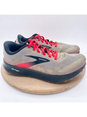 Brooks Catamount Running Shoes Womens 9.5 Beige Mesh Trainers Trail Sneakers